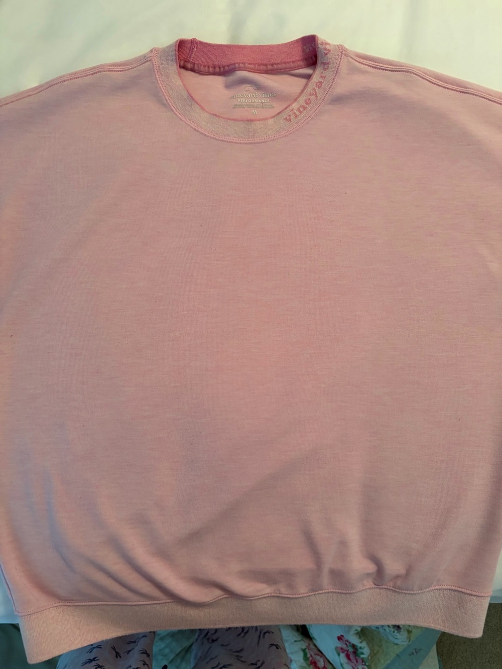 Womens Crewneck Sweater - Light Pink